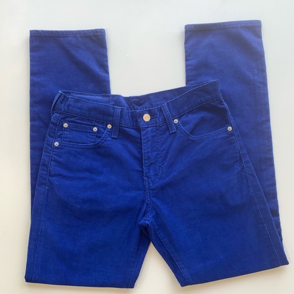 COPY - Levi’s 511 Corduroy Cobalt Blue Pants Straight Leg Electric Pockets W 30… - Picture 6 of 16